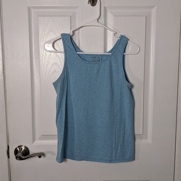 GAP Tops - Like-New GAP Body Light Blue Comfy Stretch Cotton Athleisure Tank Size Large